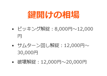 家の鍵開け